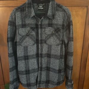 Colorado Men's Black and Gray Checkered Shirt Jacket